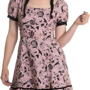 Dusty Rose Spin Doctor Pastel Goth Witchy Dress